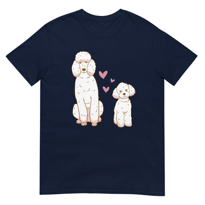 Pudel Hund und Mops mit Herzen - Herren T-Shirt Other_Niches xxx yyy zzz Navy