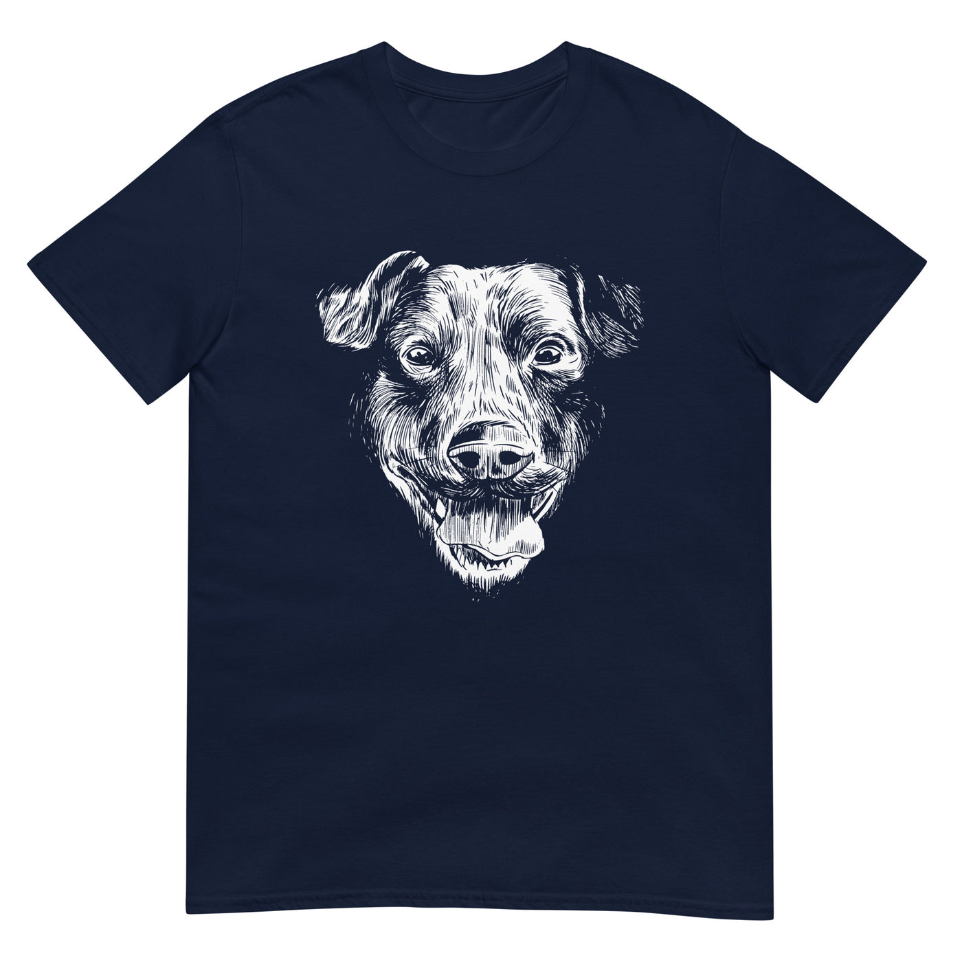 Porträt eines Hundegesichts - Herren T-Shirt Other_Niches xxx yyy zzz Navy
