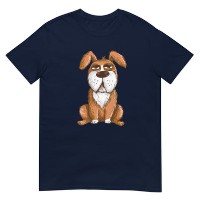 Ernster Hund sieht lustig aus - Herren T-Shirt Other_Niches xxx yyy zzz Navy