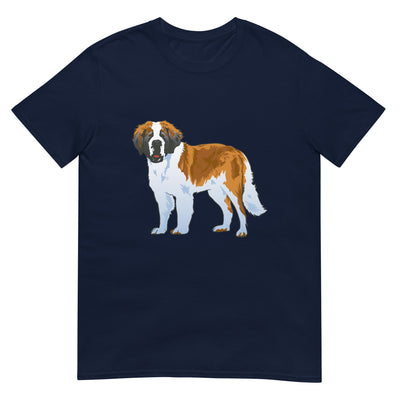 Stehender Bernhardiner Hund - Herren T-Shirt Other_Niches xxx yyy zzz Navy