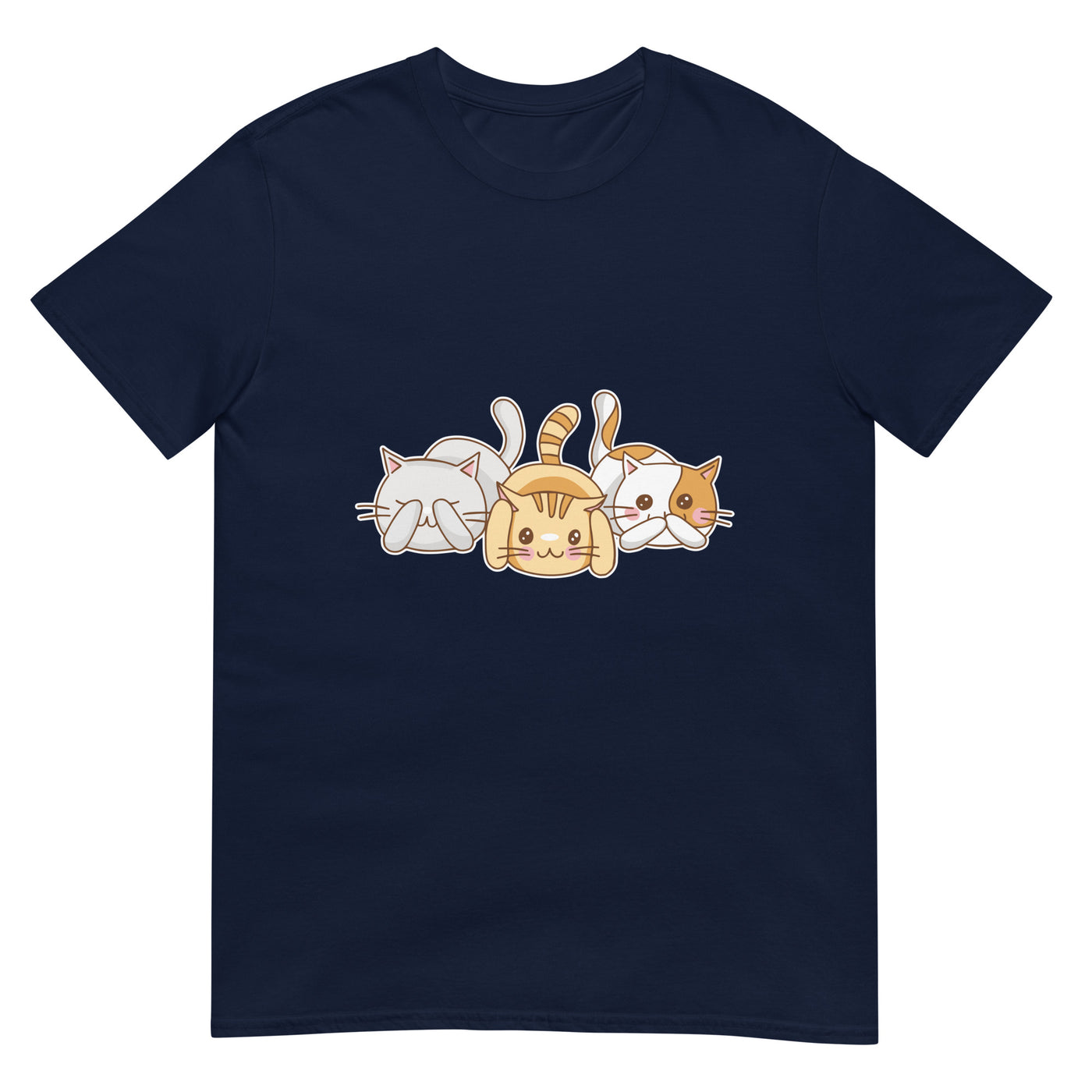 Drei liegende Kätzchen - Herren T-Shirt Other_Niches xxx yyy zzz Navy