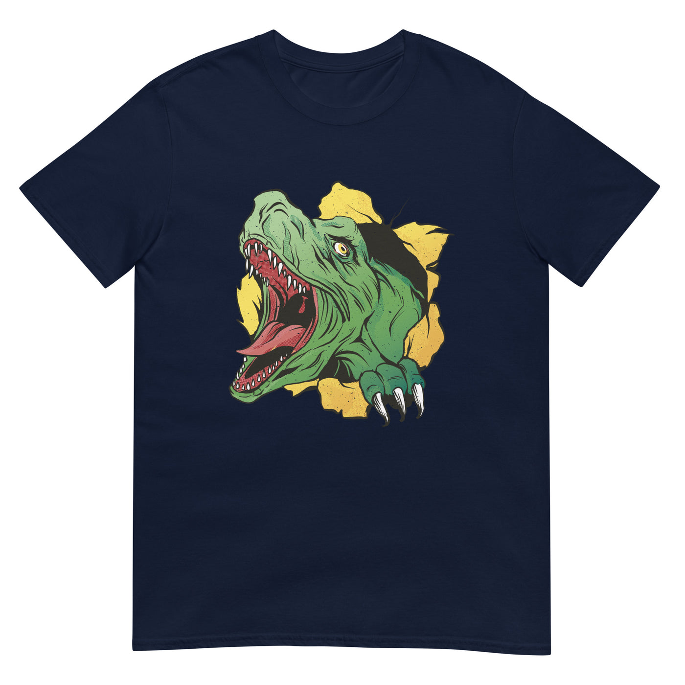 T-Rex Dinosaurier bricht aggressiv aus - Herren T-Shirt Other_Niches xxx yyy zzz Navy