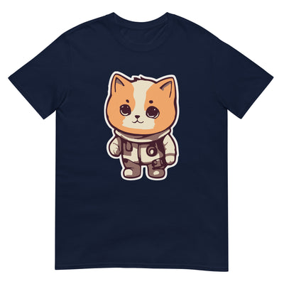 Abenteuerlustige Katze als Astronaut - Herren T-Shirt Other_Niches xxx yyy zzz Navy