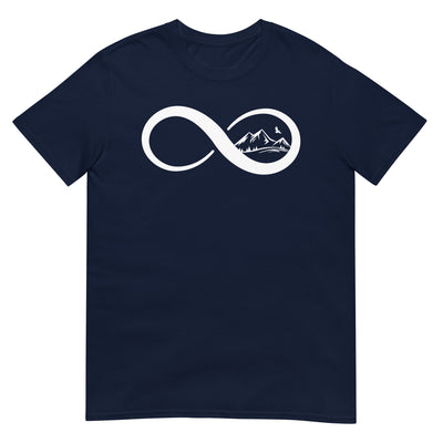 Infinity and Mountain - T-Shirt (Unisex) berge xxx yyy zzz Navy