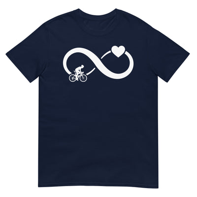 Infinity Heart and Cycling 1 - T-Shirt (Unisex) fahrrad xxx yyy zzz Navy