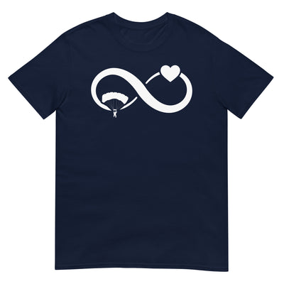 Infinity Heart and Paragliding - T-Shirt (Unisex) berge xxx yyy zzz Navy