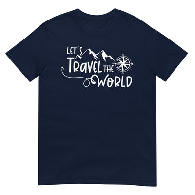 Lets travel the world - T-Shirt (Unisex) camping wandern xxx yyy zzz Navy