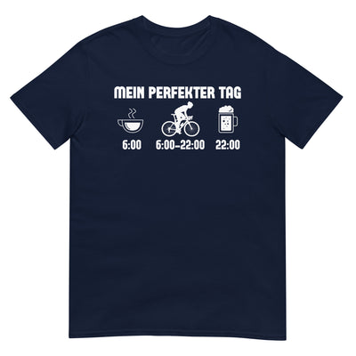 Mein Perfekter Tag 1 - T-Shirt (Unisex) fahrrad xxx yyy zzz Navy