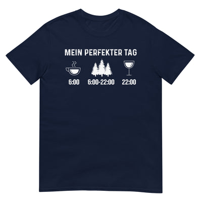 Mein Perfekter Tag 3 - T-Shirt (Unisex) camping xxx yyy zzz Navy