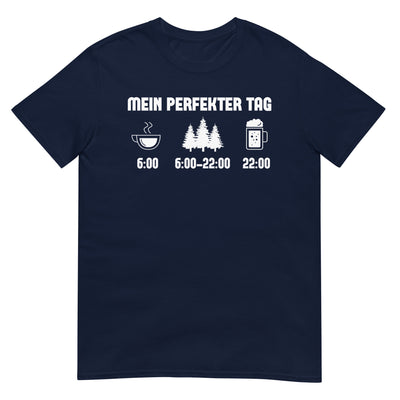 Mein Perfekter Tag 3 - T-Shirt (Unisex) camping xxx yyy zzz Navy