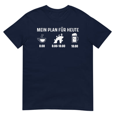Mein Plan Für Heute - T-Shirt (Unisex) klettern xxx yyy zzz Navy
