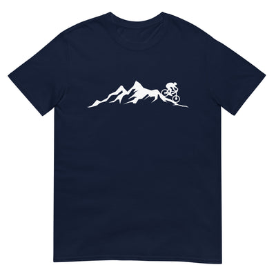 Berge - Mountainbike - (M) - T-Shirt (Unisex) xxx yyy zzz Navy