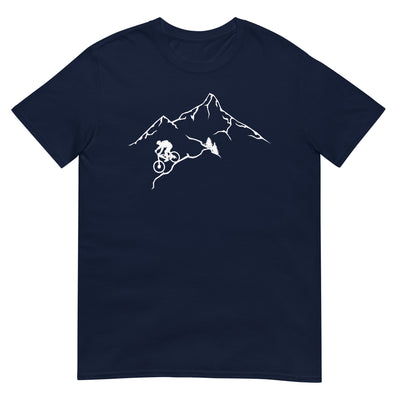 Berge - Mountaingbiking - (M) - T-Shirt (Unisex) xxx yyy zzz Navy