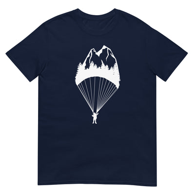 Berge - Paragleiten - (18) - T-Shirt (Unisex) berge xxx yyy zzz Navy