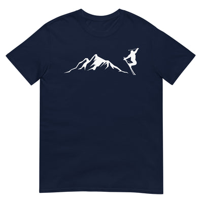 Berge - Skifahren - (14) - T-Shirt (Unisex) klettern ski xxx yyy zzz Navy
