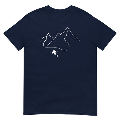 Berge - Skifahren - (32) - T-Shirt (Unisex) klettern ski xxx yyy zzz Navy