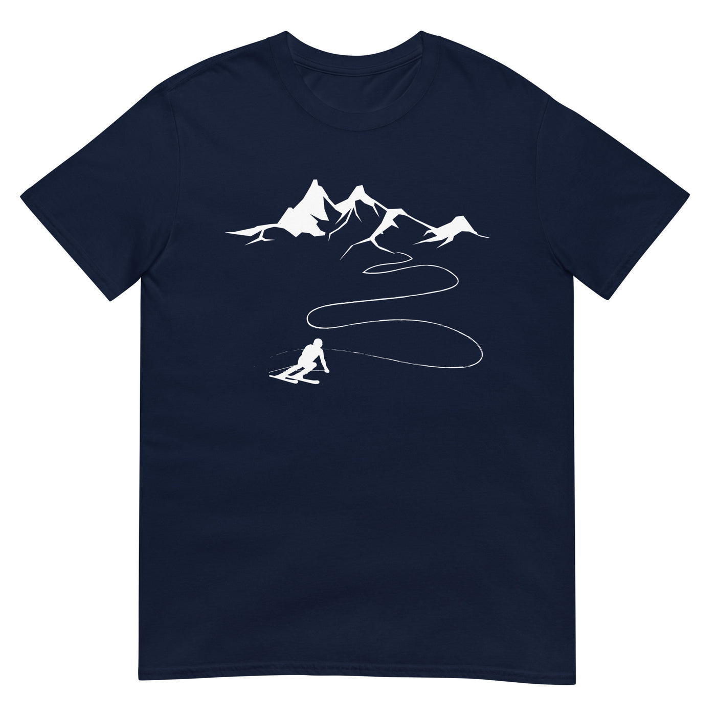 Berge - Skifahren - T-Shirt (Unisex) klettern ski xxx yyy zzz Navy