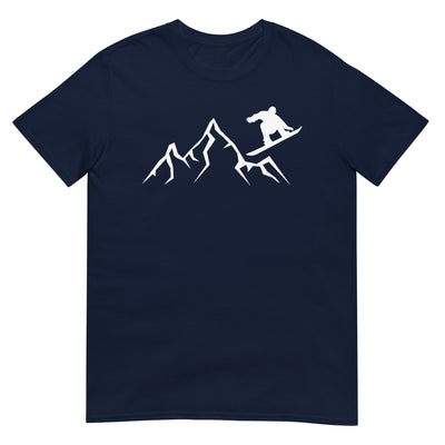 Berge - Snowboarding - (24) - T-Shirt (Unisex) snowboarden xxx yyy zzz Navy