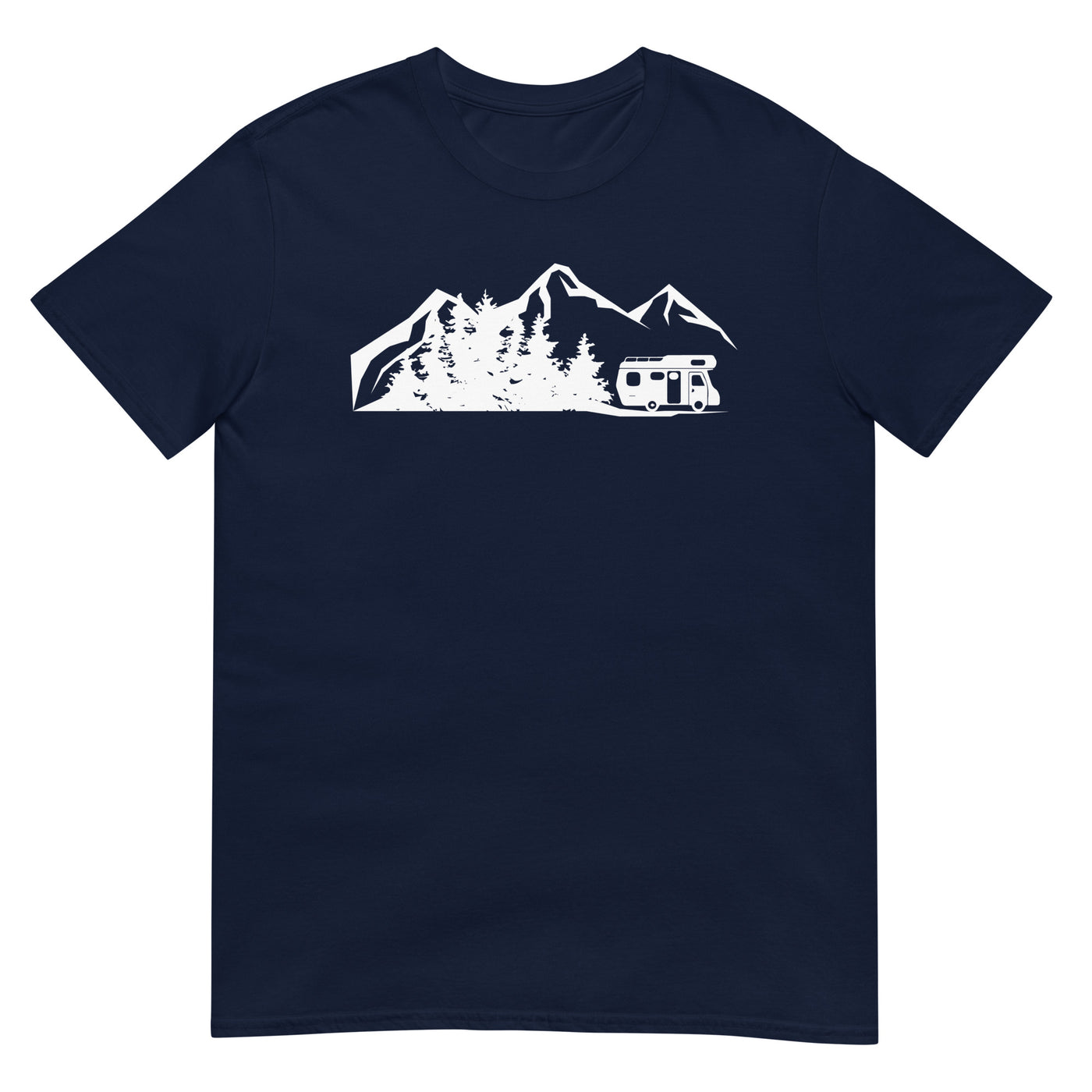 Berge - Bäume - Camping Van - T-Shirt (Unisex) camping xxx yyy zzz Navy