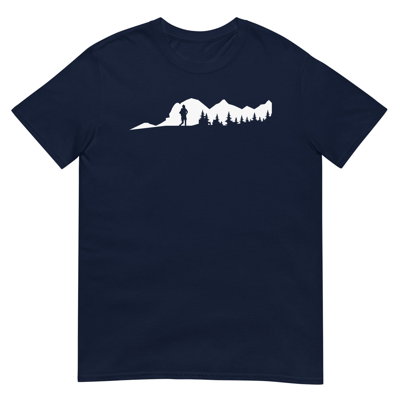 Berge - Bäume - Wandern - T-Shirt (Unisex) wandern xxx yyy zzz Navy