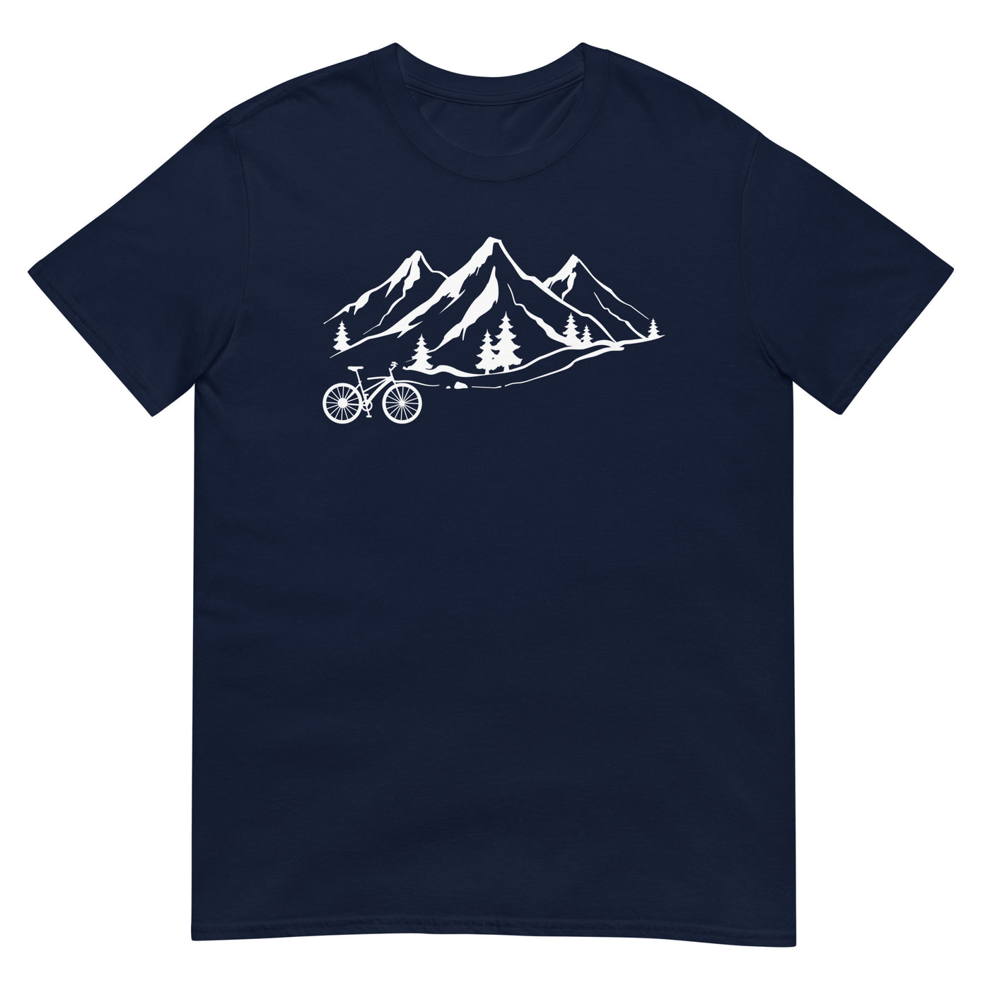 Berge 1 und Fahrrad - T-Shirt (Unisex) fahrrad xxx yyy zzz Navy