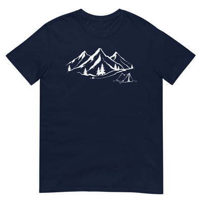 Berge 1 und Camping - T-Shirt (Unisex) camping xxx yyy zzz Navy