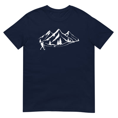 Berge 1 und Wandern - T-Shirt (Unisex) wandern xxx yyy zzz Navy