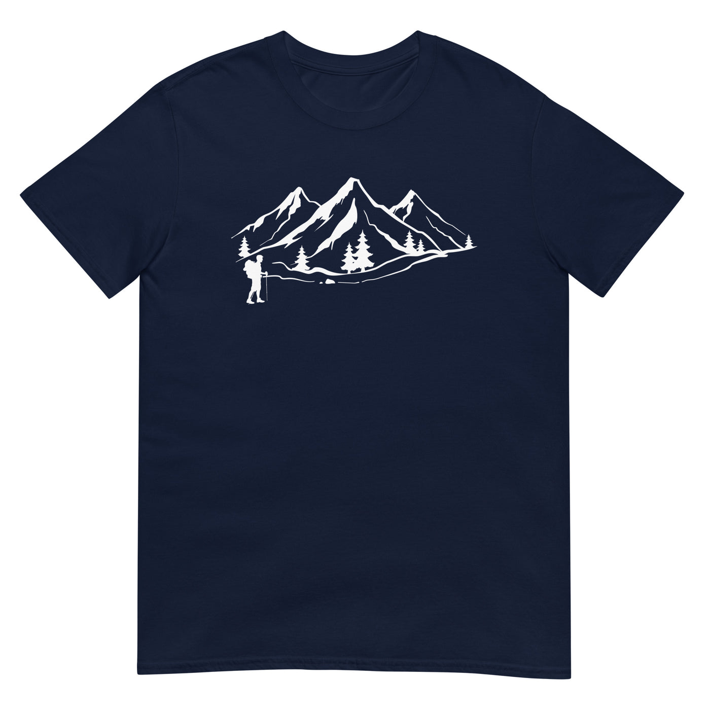 Berge 1 und Wandern - T-Shirt (Unisex) wandern xxx yyy zzz Navy