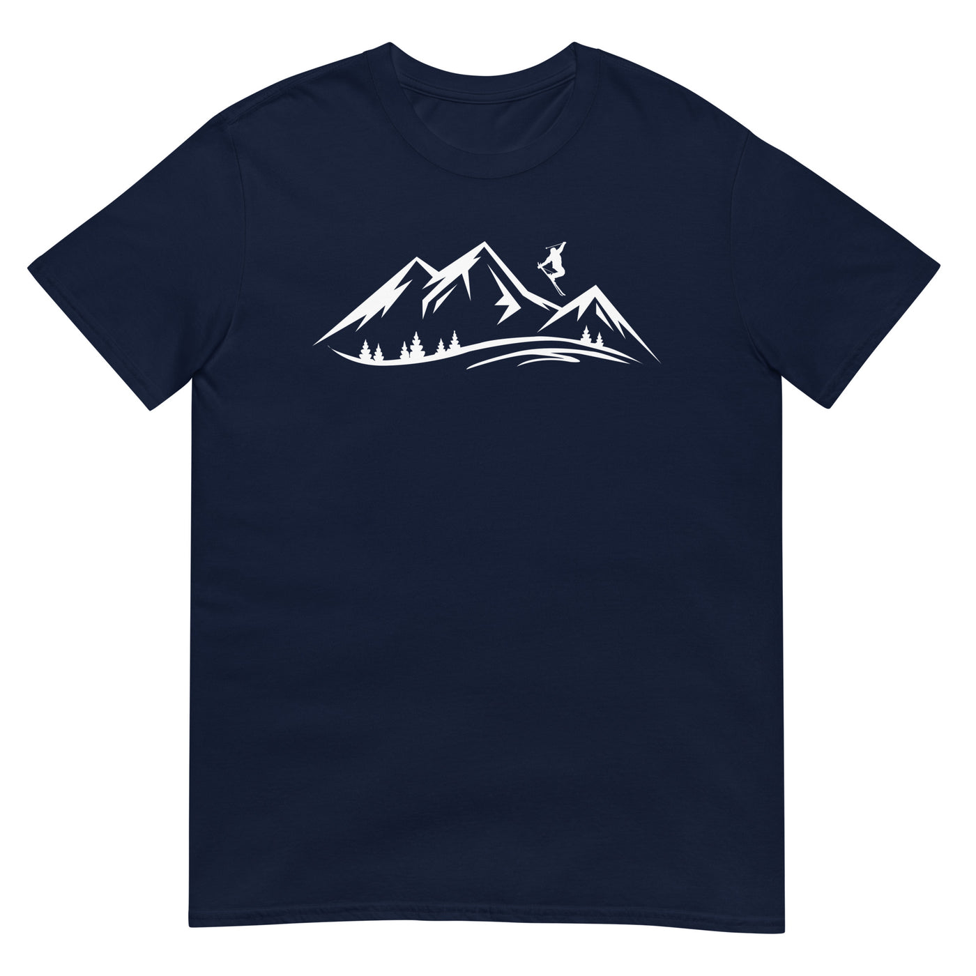 Berge und Skifahren - T-Shirt (Unisex) klettern ski xxx yyy zzz Navy