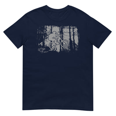 Mountainbiken im Wald - (M) - T-Shirt (Unisex) xxx yyy zzz Navy