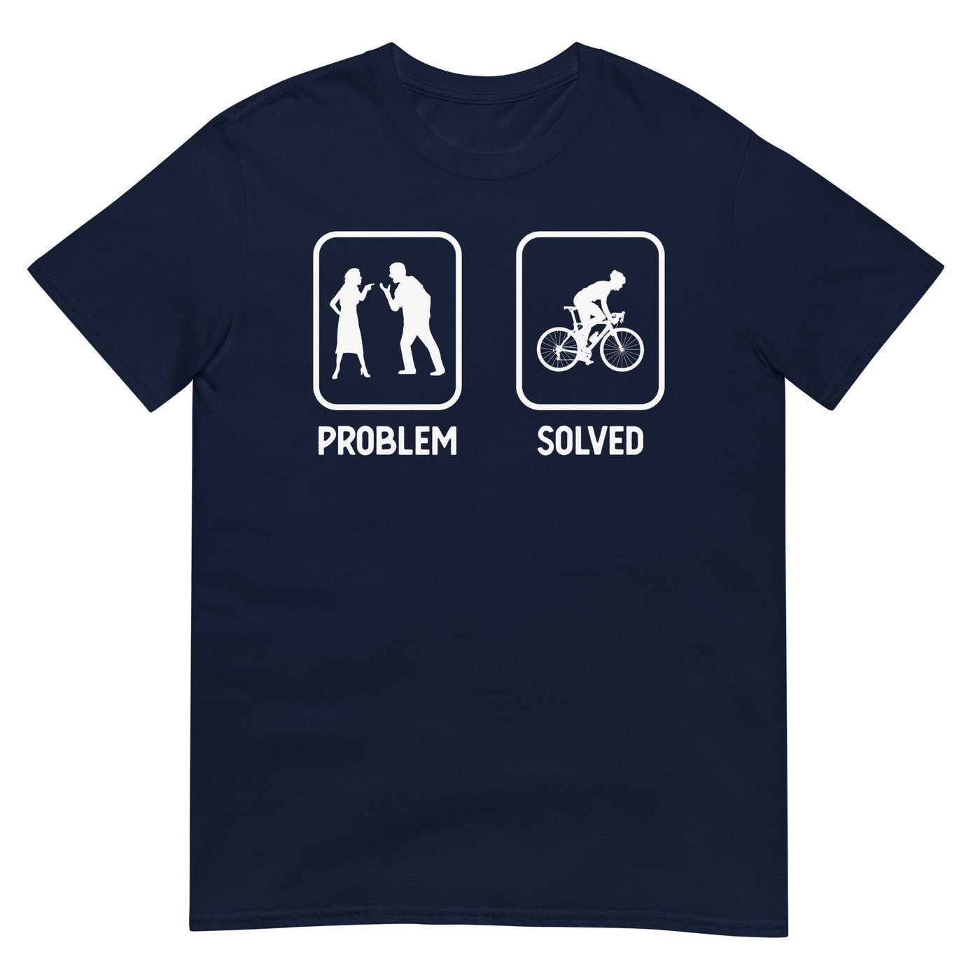 Problem Solved - Mann Radfahren - T-Shirt (Unisex) fahrrad xxx yyy zzz Navy