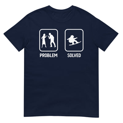Problem Solved - Mann Snowboarding - T-Shirt (Unisex) snowboarden xxx yyy zzz Navy