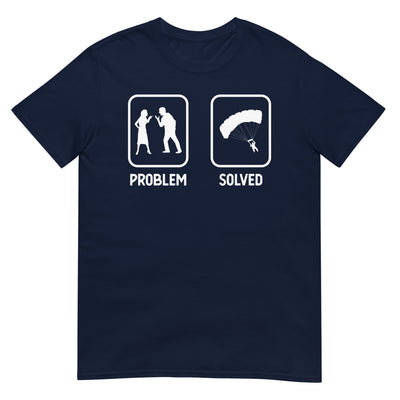 Problem Solved - Paragleiten - T-Shirt (Unisex) berge xxx yyy zzz Navy