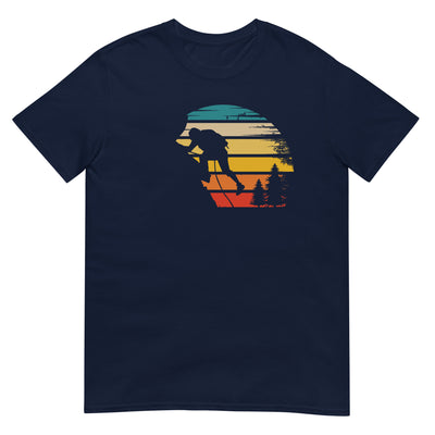 Retro Sonne und Klettern - T-Shirt (Unisex) klettern xxx yyy zzz Navy