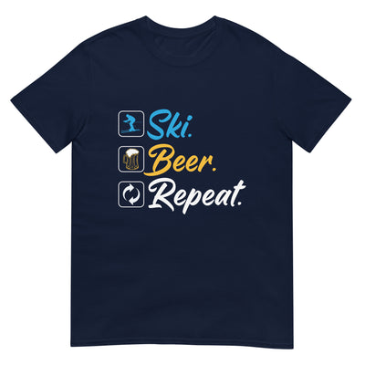 Ski. Bär. Repeat. - (S.K) - T-Shirt (Unisex) klettern xxx yyy zzz Navy