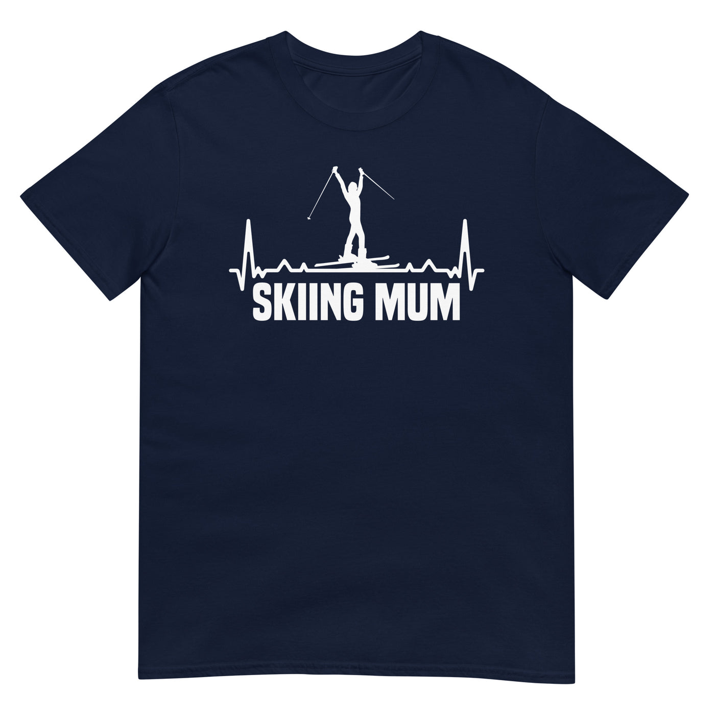 Skifahren Mum 1 - T-Shirt (Unisex) klettern ski xxx yyy zzz Navy