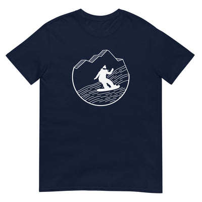 Snowboarding - (15) - T-Shirt (Unisex) snowboarden xxx yyy zzz Navy