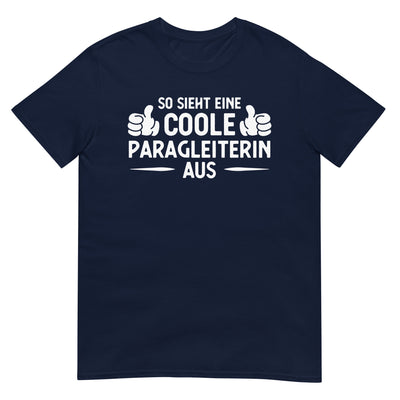 So_Sieht_Eine_Coole_Paragleiterin_Aus_-_(B) - Unisex Basic Softstyle T-Shirt | Gildan 64000 xxx yyy zzz Navy