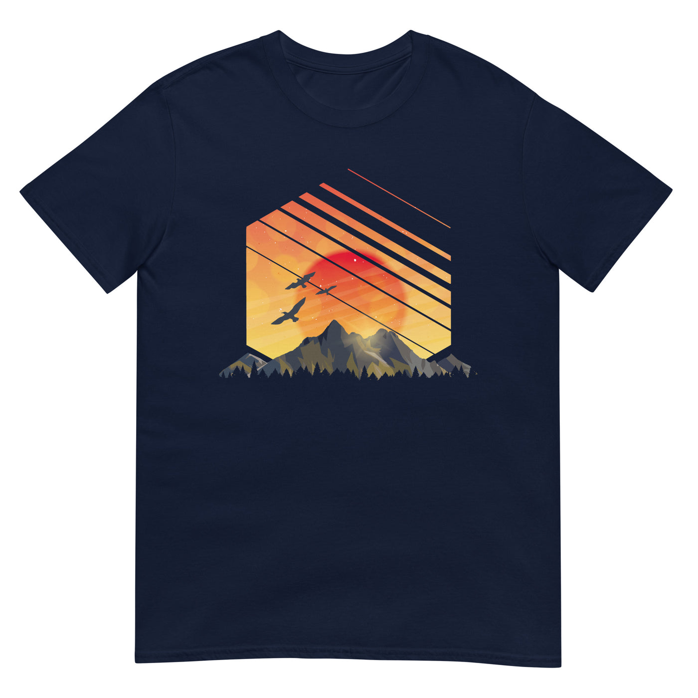 Sonnenaufgang Alpen - T-Shirt (Unisex) berge xxx yyy zzz Navy