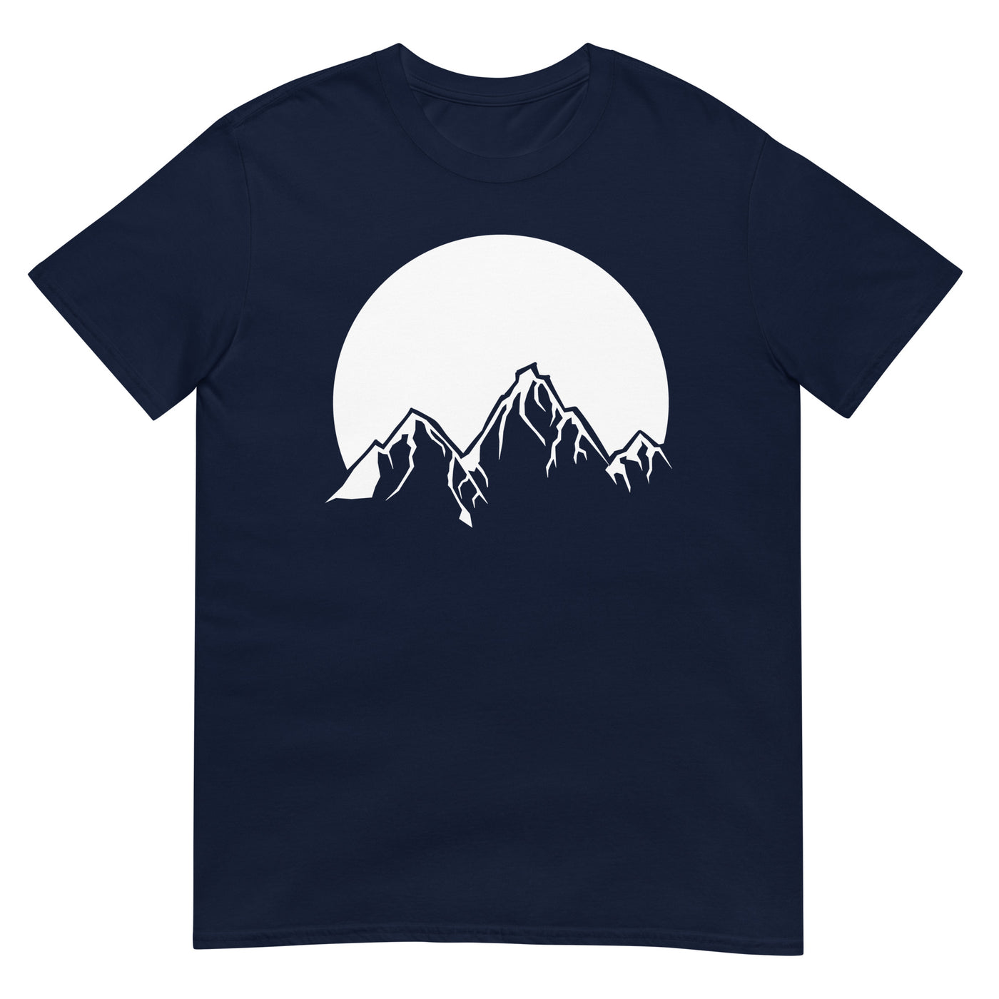 Sonne_-_Berge_-_(B) - Unisex Basic Softstyle T-Shirt | Gildan 64000 xxx yyy zzz Navy