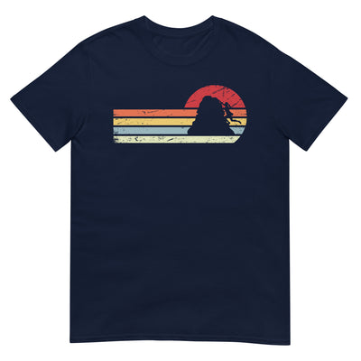 Sonne und Retro Linies - Frau Klettern - T-Shirt (Unisex) klettern xxx yyy zzz Navy