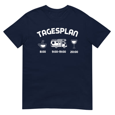 Tagesplan - T-Shirt (Unisex) camping xxx yyy zzz Navy