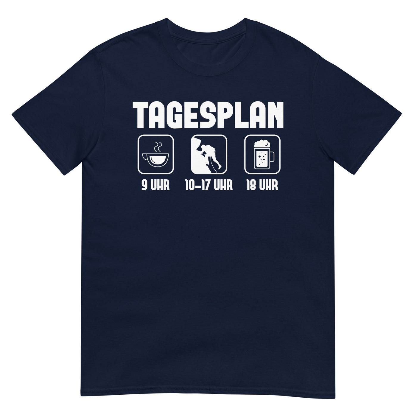 Tagesplan - (K) - T-Shirt (Unisex) klettern xxx yyy zzz Navy