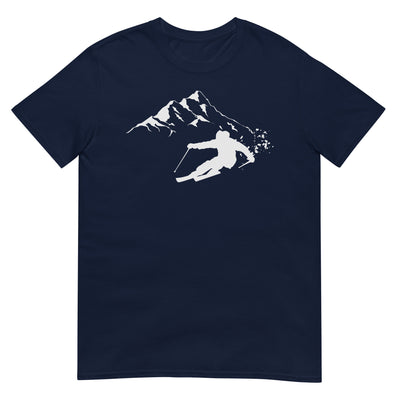 Tiefschnee Skier - T-Shirt (Unisex) klettern ski xxx yyy zzz Navy