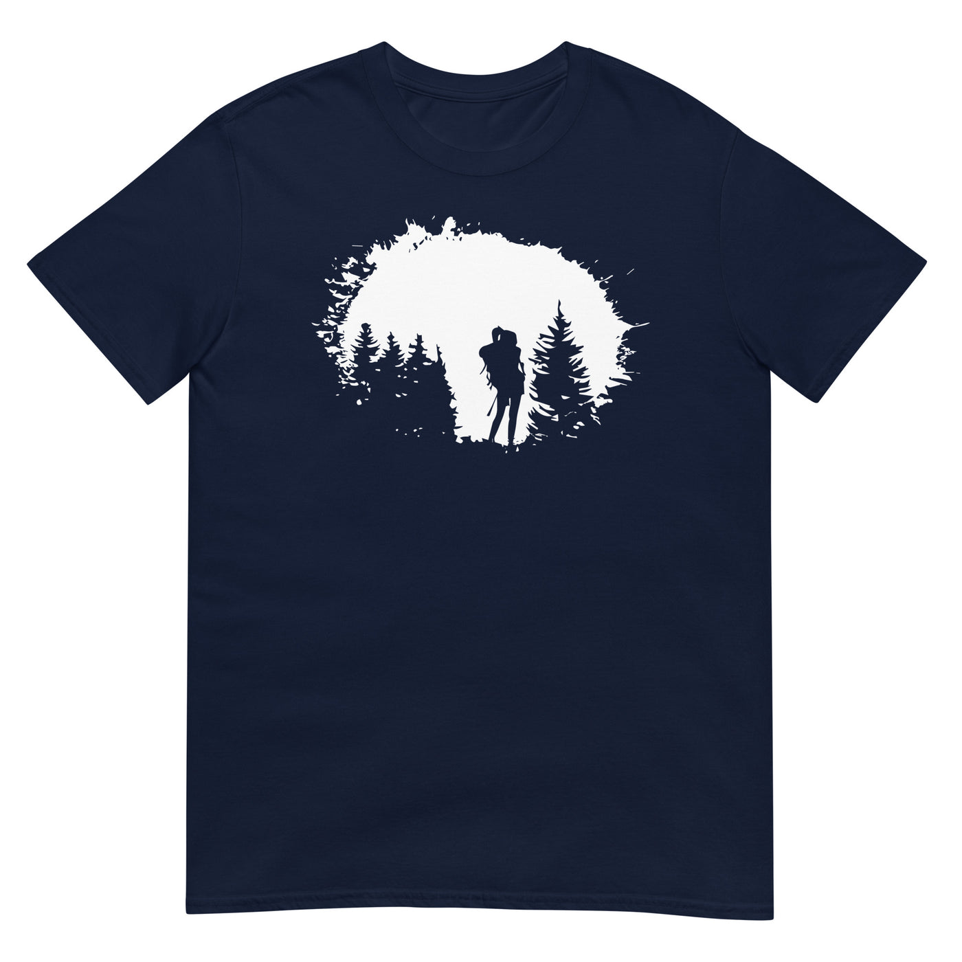 Bäume - Wandern - - T-Shirt (Unisex) wandern xxx yyy zzz Navy