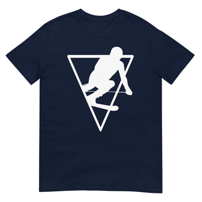 Dreieck - Skifahren - T-Shirt (Unisex) klettern ski xxx yyy zzz Navy