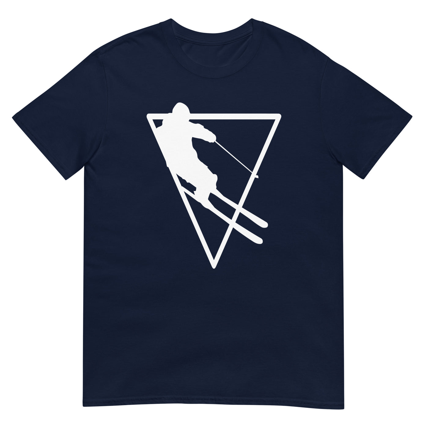 Dreieck - Skifahren - T-Shirt (Unisex) klettern ski xxx yyy zzz Navy