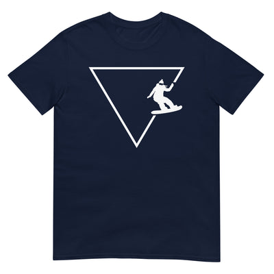 Dreieck_1_und_Snowboarding_-_(SN) - Unisex Basic Softstyle T-Shirt | Gildan 64000 xxx yyy zzz Navy