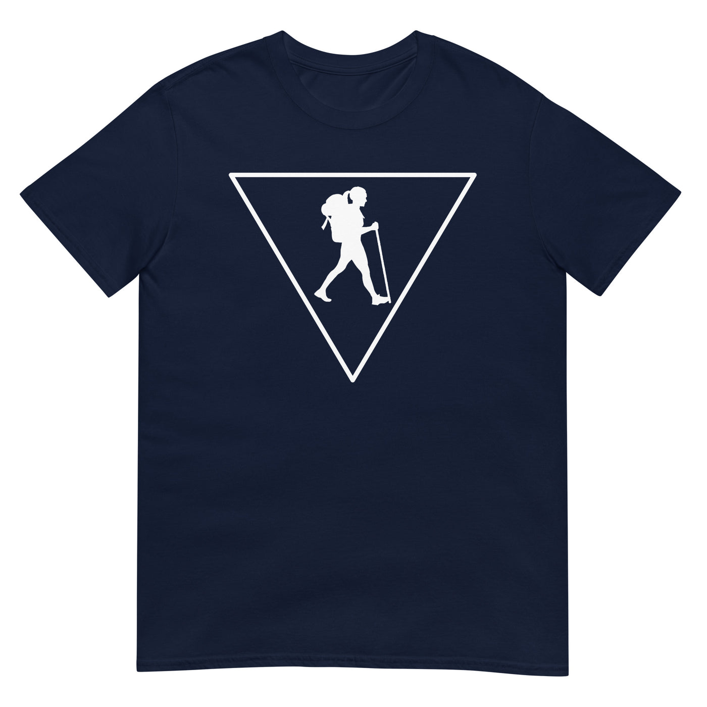 Dreieck und Wandern - (W) - T-Shirt (Unisex) wandern xxx yyy zzz Navy