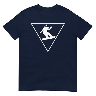 Dreieck und Snowboarding - T-Shirt (Unisex) snowboarden xxx yyy zzz Navy